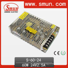 60W 24VDC 2.5A Single Output Switching Power Supply S-60-24